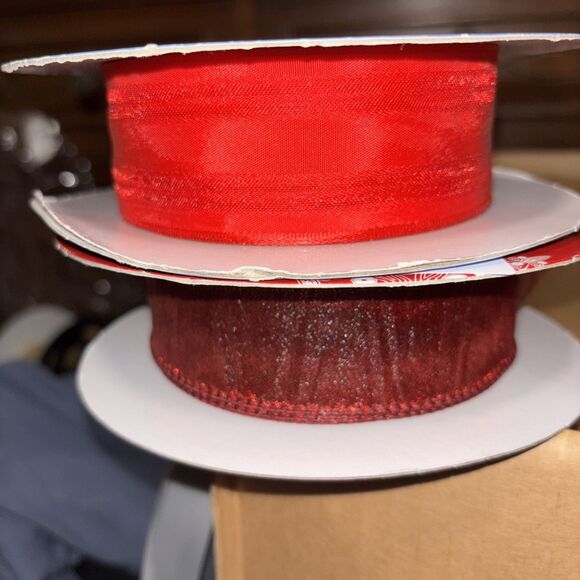 Wired Ribbon Red Variety Pack And Opened Packs - Picture 1 of 7